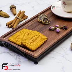 سینی چوبی رولت خوری زمرد
