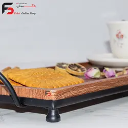 سینی چوبی رولت خوری زمرد