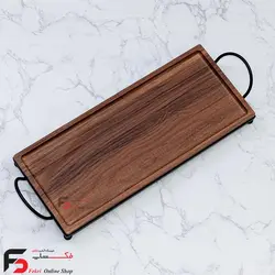 سینی چوبی رولت خوری زمرد