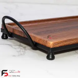 سینی چوبی رولت خوری زمرد
