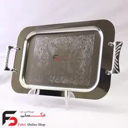 سینی پذیرایی استیل ایده آل 123