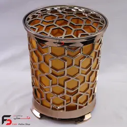 ست سطل و جا دستمال کاغذی مدرن رزگلد