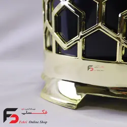 ست سطل و جا دستمال کاغذی مدرن طلایی
