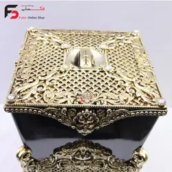 ست سطل و جا دستمال کاغذی لوکس مشکی