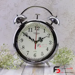 ساعت رومیزی فلزی سیتیزن نقره ای