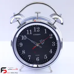 ساعت رومیزی فلزی سیتیزن نقره ای