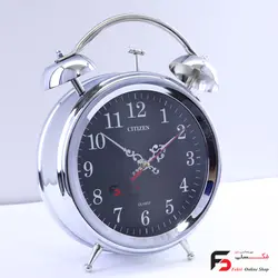 ساعت رومیزی فلزی سیتیزن نقره ای