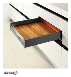 ریل بدنه دار اسلیم اینر کوتاه با براکت و فرانت شیشه عمق 50 فانتونی fantoni کد F-0B-425-01