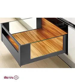ریل بدنه دار اسلیم شیشه اینر بلند با فرانت آلومینیوم عمق 50 فانتونی fantoni کد F-0B-520-01