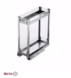 سوپر جا بطری زیر صفحه استیل وشیشه ریل از کف یونیت عرض 15 فانتونی fantoni کد F-0F-241-01