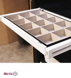 سینی مشبک ریلی جای کمربند و کراوات رنگ سفید ABS سایز 90 فانتونی fantoni کد F-0J-222-01