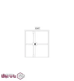 دستگیره خروج اضطراری پنیک دو نقطه فشاری سارو Saro مدل EXi-touch