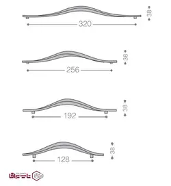 دستگیره کابینت بهریزان Behrizan مدل 316 رنگ زیتونی