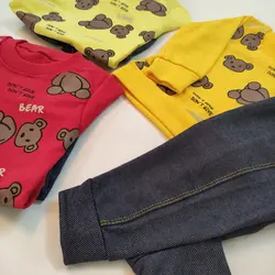 کد 5050 بلوز شلوار خرسی شلوار طرح لی