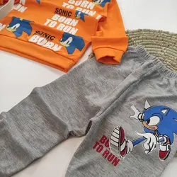 کد ۱۰۵۷ بلوز شلوار سونیک پنبه ای بچگانه