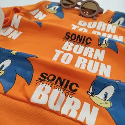 کد ۱۰۵۷ بلوز شلوار سونیک پنبه ای بچگانه