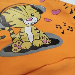 کد 3000 بلوز شلوار بچه ببر نارنجی