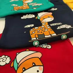 کد ۹۹۳ بلوز شلوار ‌‌زرافه کلاهدار