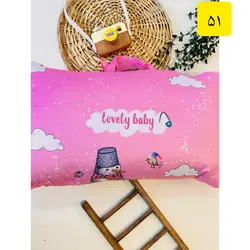 کد 1633 (51) ست رخت خواب مخمل مسافرتی طرح آدم برفی صورتی نوزادی و کودک