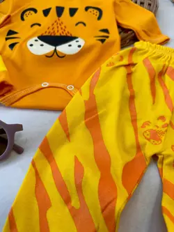 سه تکه ببر نارنجی نوزادی و کودک کد 117209