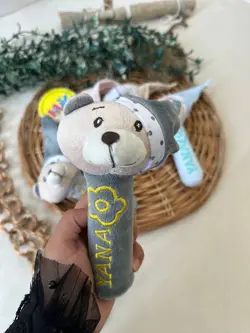 جغجغه پولیشی طرح خرس کلاهدار نوزادی و کودک کد 92001