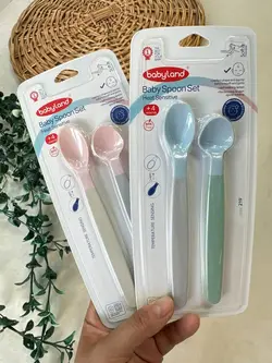 ست قاشق غذاخوری حرارتی ( بی بی لند 219 )‌ نوزادی و کودک کد 45003