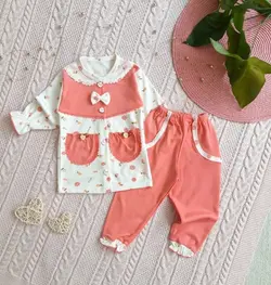 رویی مانتویی و شلوار دو جیب گل کد۸۳۲