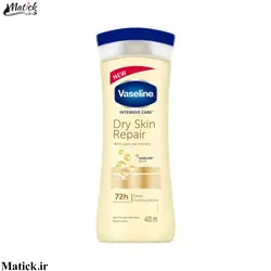 لوسیون بدن حاوی عصاره جو دوسر وازلین Vaseline Dry Skin Repair Body Lotion