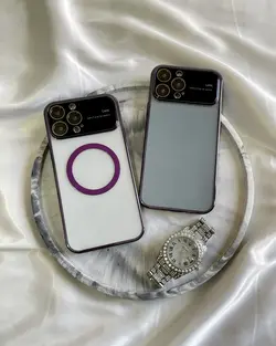 قاب استالیش شفاف ساده و مگسیف آیفون