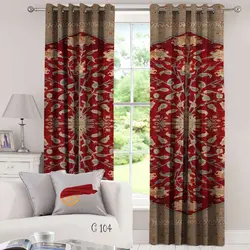 پارچه پرده مخمل پانچ کد C-104