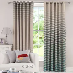 پارچه پرده مخمل پانچ C-107-108