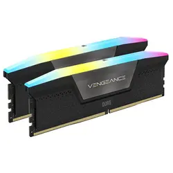 رم دو کاناله کورسیر VENGEANCE RGB 96GB 48GBx2 5600MHz CL40 DDR5