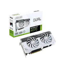 کارت گرافیک ایسوس ASUS Dual GeForce RTX 4070 White OC Edition 12GB GDDR6X Graphics Card