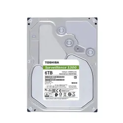 هارددیسک اینترنال توشیبا مدل s300 surveillanceظرفیت 6 ترابایت Toshiba S300 6TB Surveillance 3.5 SATA 6 Gb/s 7200 RPM 256MB Cache