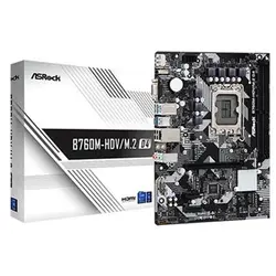 مادربرد ازراک مدل ASRock B760M-HDV M.2 D4 Asrock B760M HDV M.2 DDR4 LGA1700 13th Gen Motherboard