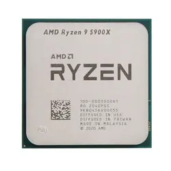 پردازنده مرکزی ای ام دی سری Ryzen 9 مدل 5900X Tray