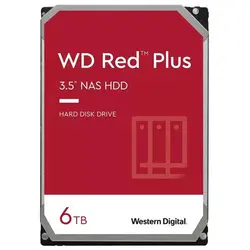 Western Digital 6TB WD Red Plus NAS Internal Hard Drive HDD - 5400 RPM SATA 6 Gb/s CMR 256 MB Cache 3.534 -WD60EFPX