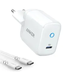 شارژر دیواری 18 وات انکر Anker PowerPort PD1 B2019 USB-C to USB-C Cable