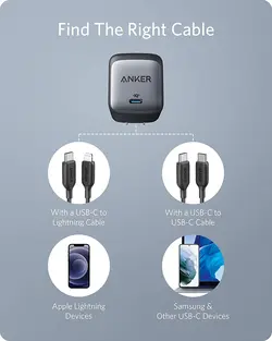 شارژر دیواری 65 وات انکر Anker Nano II 65W A2663