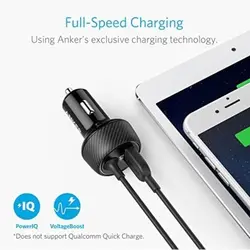 شارژر فندکی انکر PowerDrive Elite 2 Ports -مدل A2214