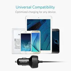 شارژر فندکی انکر PowerDrive Elite 2 Ports -مدل A2214