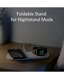 شارژر وایرلس دو کاره انکر Anker PowerWave+ Pad With Watch Holder B2570