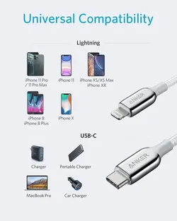 کابل انکر Anker Powerline+ III USB-C To Lightning A8842