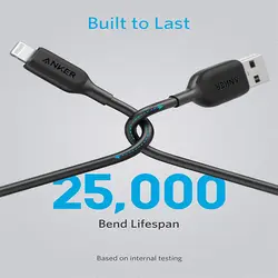 کابل تبدیل USB به Lightning انکر مدل A8813 Powerline III به طول 1.8 متر