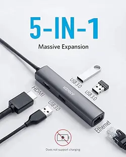 هاب انکر PowerExpand+ 5 in 1 USB-C -مدل A8338