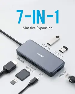 هاب انکر PowerExpand+ 7 in 1 USB-C PD -مدل A8352