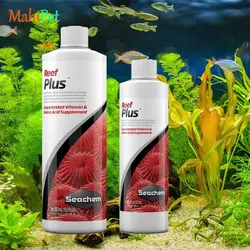 محلول ویتامین و آمینو اسید مرجان آکواریوم آب شو سیچم seachem Reef Plus سایز 500 میلی لیتر