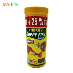 غذای ماهی انرژی مدل گوپی فیش گرانولت Guppy Fish Granulat وزن 137 گرم