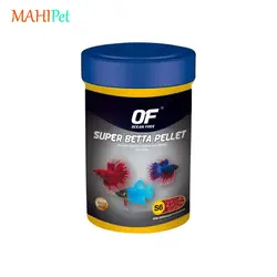 غذای گرانول سوپر بتا پلت اوشن فری Super Betta Pellet وزن 60 گرم