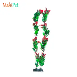 گیاه مصنوعی آکواریوم کد 410 مدل برگ دو رنگ سبز و قرمز